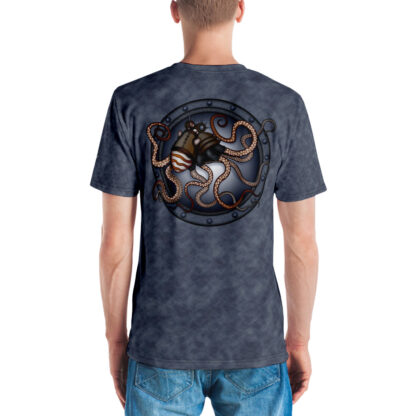 CAVIS Steampunk Octopus All Over Print T-Shirt Men's - Back