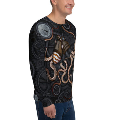CAVIS Steampunk Octopus Gears Sweatshirt - Right