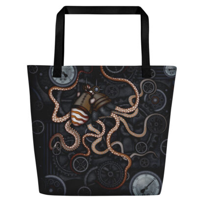 CAVIS Steampunk Octopus Gears Beach Bag