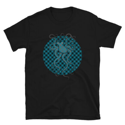 CAVIS Checkered Camouflage Octopus T-shirt - Black