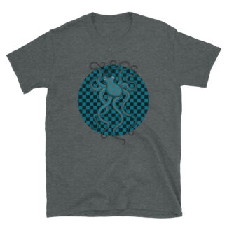 CAVIS Checkered Camouflage Octopus T-shirt – Gray