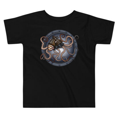 CAVIS Steampunk Octopus kid's T-Shirt - Black
