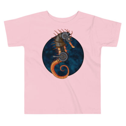 CAVIS Steampunk Seahorse Kid's T-Shirt - Pink