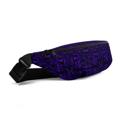 CAVIS Wunderpus Pattern Fanny Pack - Purple Black Alternative Sea Life Waist Bag - Right