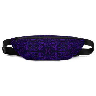 CAVIS Wunderpus Pattern Fanny Pack - Purple Black Alternative Sea Life Waist Bag - Front