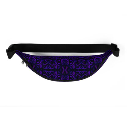 CAVIS Wunderpus Pattern Fanny Pack - Purple Black Alternative Sea Life Waist Bag - Top