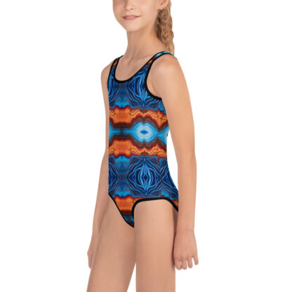 CAVIS Reborn Pattern Swimsuit - Colorful Kid's Girl's Swimwear - Left