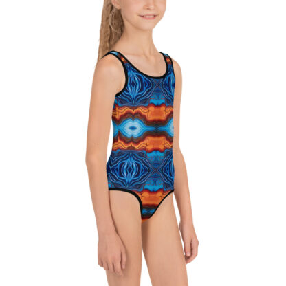 CAVIS Reborn Pattern Swimsuit - Colorful Kid's Girl's Swimwear - Right