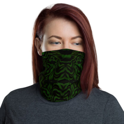 CAVIS Wunderpuss Gaiter Green Black Alternative Face Mask - Women's - Front