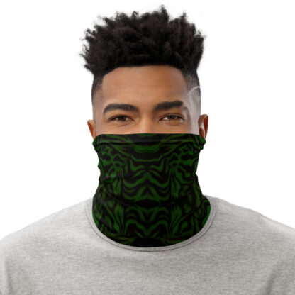 CAVIS Wunderpuss Gaiter Green Black Alternative Face Mask - Men's - Front