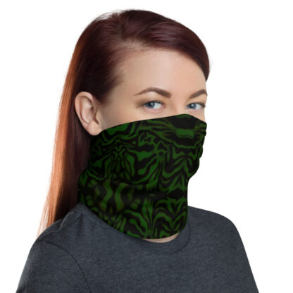 CAVIS Wunderpuss Gaiter Green Black Alternative Face Mask - Women's - Right