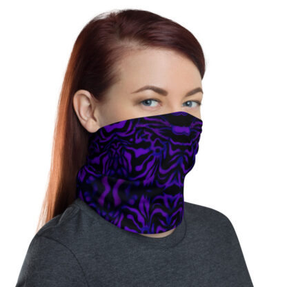 CAVIS Wunderpuss Gaiter Purple Black Alternative Face Mask - Women's - Right