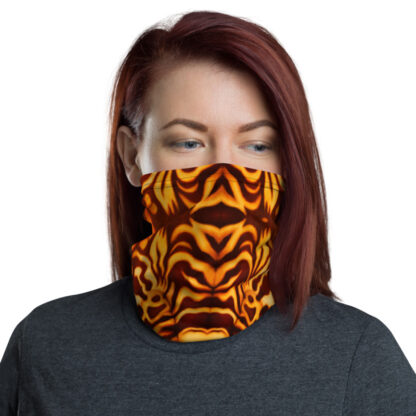 CAVIS Wunderpuss Gaiter Yellow Orange Alternative Face Mask - Women's - Front