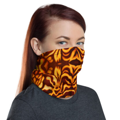 CAVIS Wunderpuss Gaiter Yellow Orange Alternative Face Mask - Women's - Right