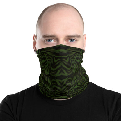 CAVIS Wunderpuss Gaiter Green Black Alternative Face Mask - Men's - Front2