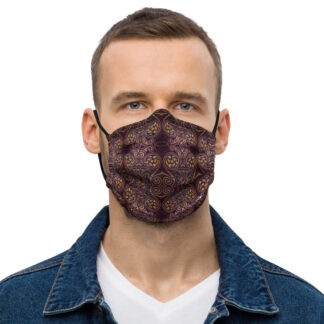 Cavis Celtic Dragon Premium Cloth Face Mask - Front