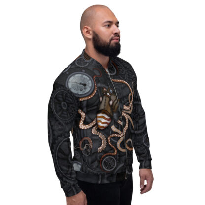 CAVIS Steampunk Octopus Gears All Over Print Sweatshirt Jacket