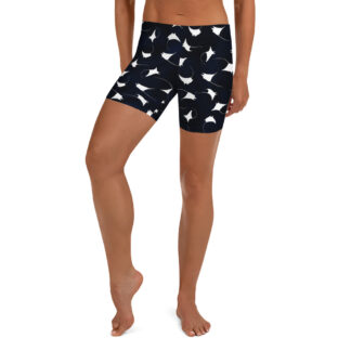 CAVIS Mobula Manta Ray Boy Shorts, Swim Bottoms, Athletic Shorts - Front