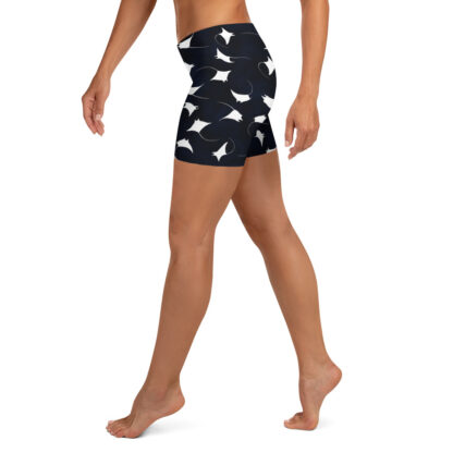 CAVIS Mobula Manta Ray Boy Shorts, Swim Bottoms, Athletic Shorts - Left Front