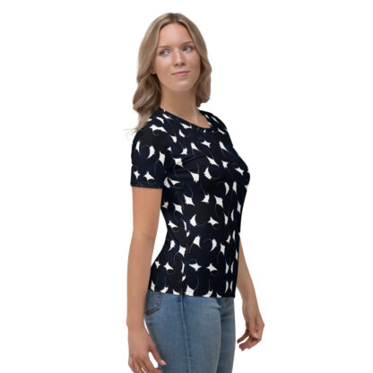 Mobula Manta Ray T-Shirt, Tee, Light Weight Top - Right Front