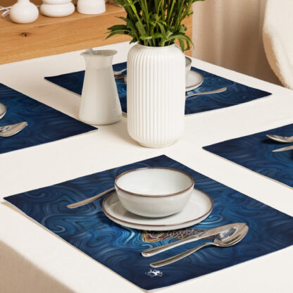 CAVIS Sea Turtle Placemat Set, Nautical Decorative Fabric Mat Place Setting - Image 7