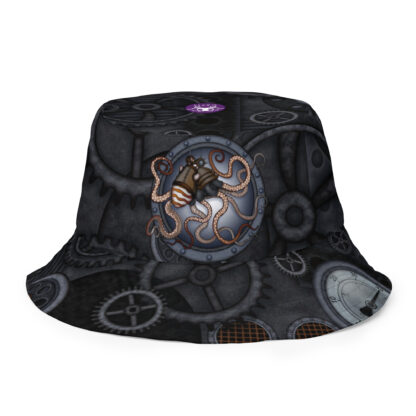 CAVIS Steampunk Octopus & Seahorse Unisex Reversible Bucket Hat, Alternative Cosplay Cap - Image 23