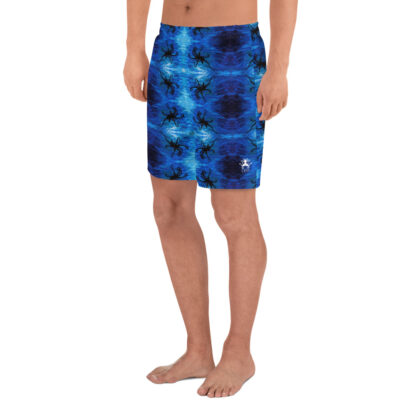 CAVIS Blue Ocean Octopus Men's Athletic Long Shorts, Unique Underwater Sea Life Shorts - Image 11