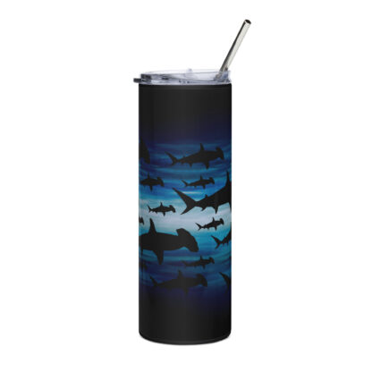 CAVIS Hammerhead Shark Stainless Steel Tumbler, Artistic Sea Life Tumbler