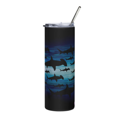 CAVIS Hammerhead Shark Stainless Steel Tumbler, Artistic Sea Life Tumbler - Image 7