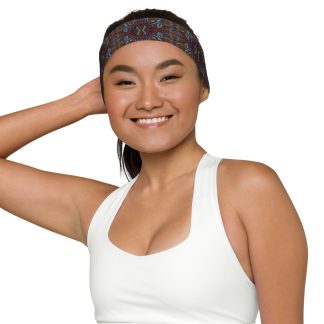 CAVIS Wunderpus Headband, Orange Blue Alternative Hair Accessary