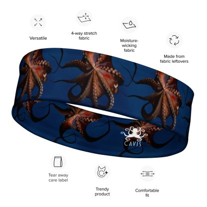 CAVIS Flying Octopus Headband, Nautical Hair Accessary - Image 8