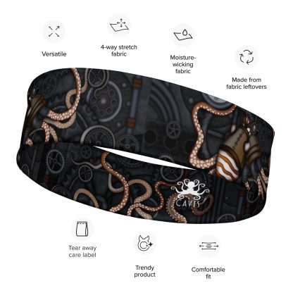 CAVIS Steampunk Octopus Headband, Cosplay Alternative Sea Life Hair Accessory - Image 2