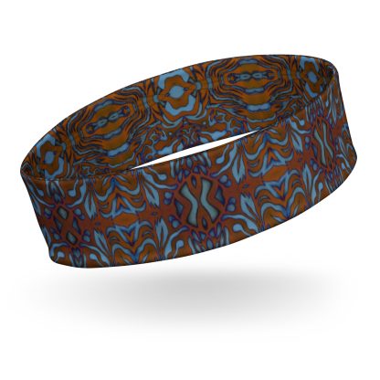 CAVIS Wunderpus Headband, Orange Blue Alternative Hair Accessary - Image 10