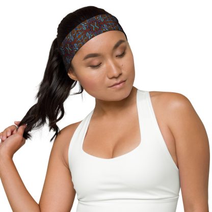 CAVIS Wunderpus Headband, Orange Blue Alternative Hair Accessary - Image 14