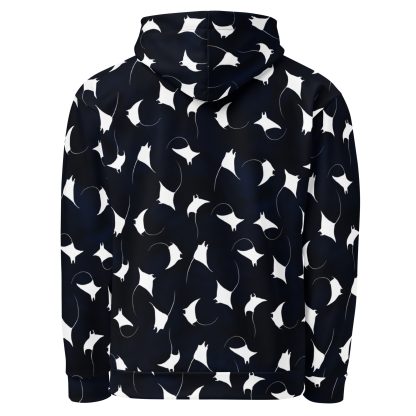 CAVIS Mobula Ray Unisex Hoodie, Alternative Devil Rays Goth Fashion Hooded Sweatshirt - Image 12