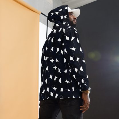 CAVIS Mobula Ray Unisex Hoodie, Alternative Devil Rays Goth Fashion Hooded Sweatshirt - Image 10
