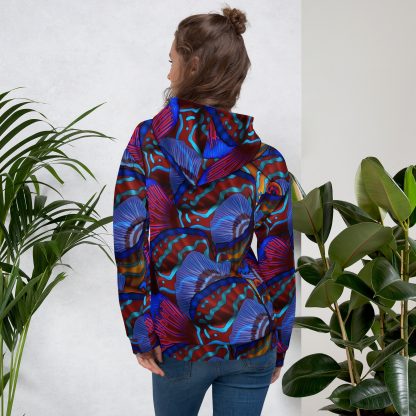 Cavis Mandarinfish Pattern Unisex Hoodie - Image 3