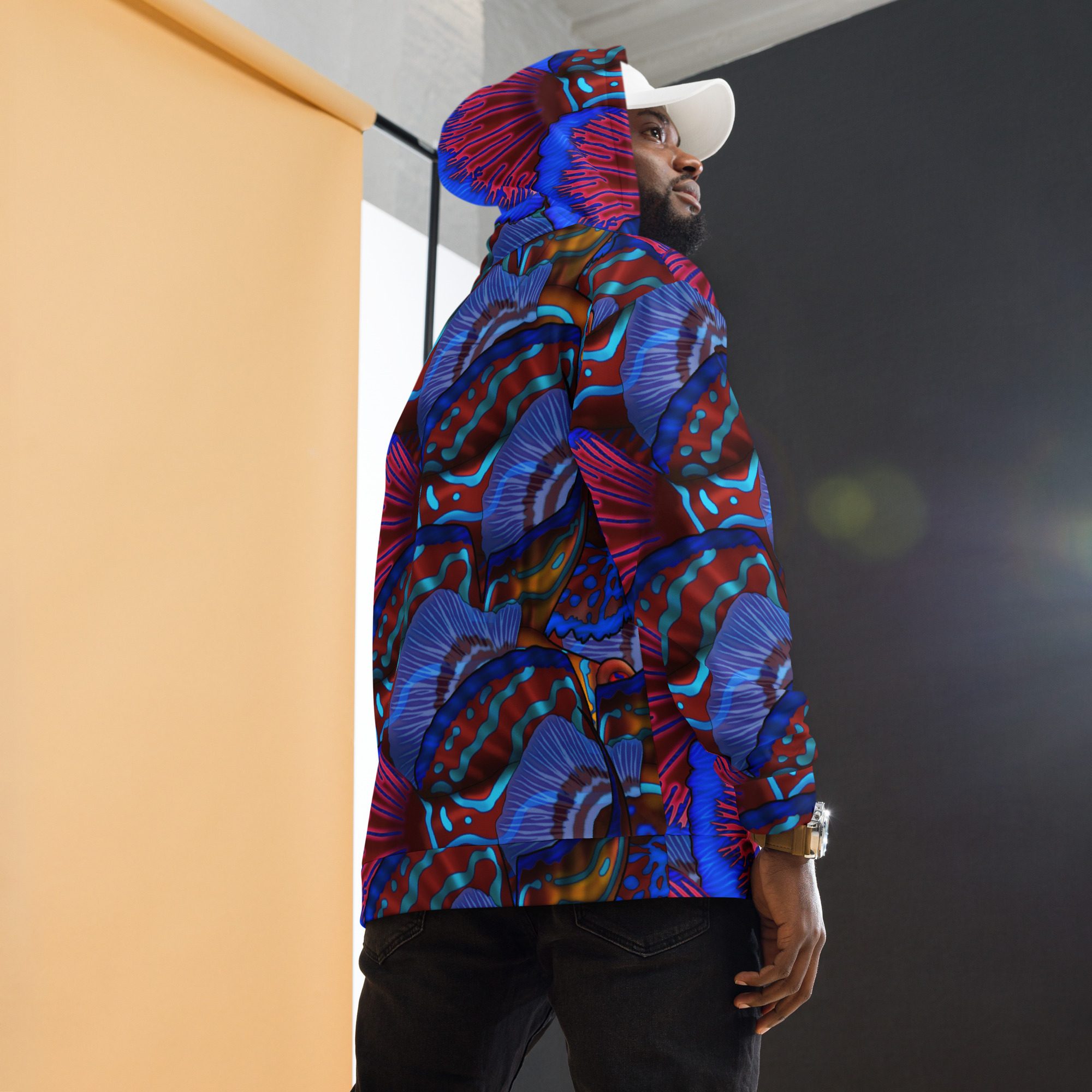 Cavis Mandarinfish Pattern Unisex Hoodie - Image 5