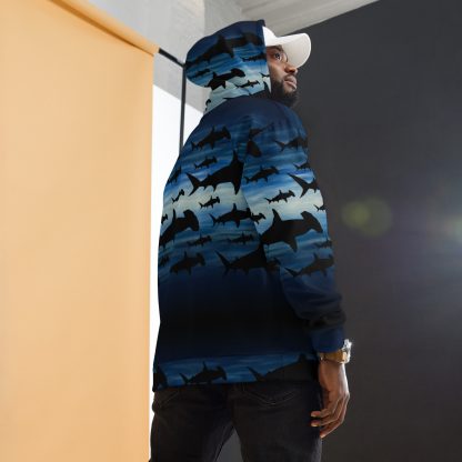 CAVIS Shark Pattern Hammerhead Unisex Hoodie - Image 7