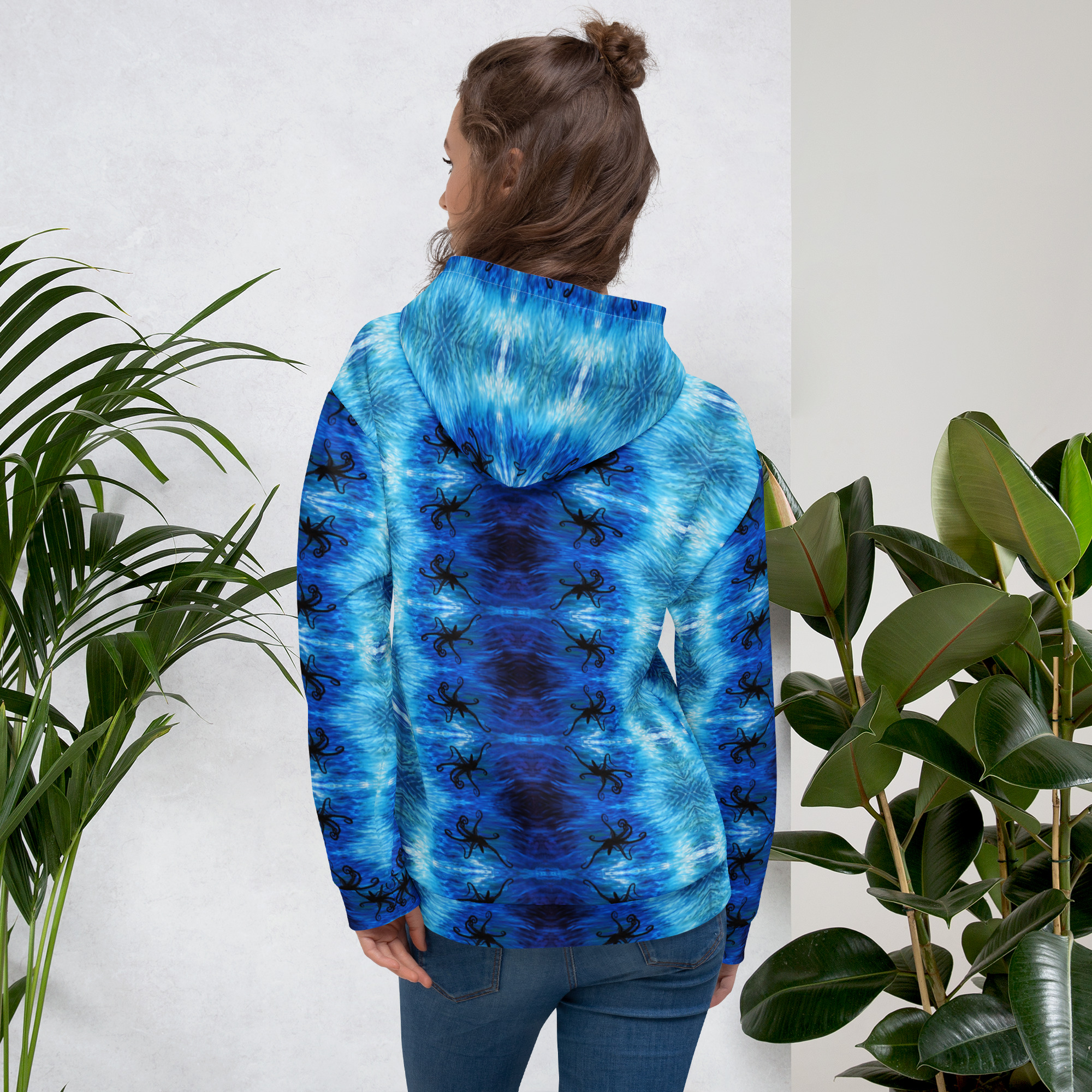 CAVIS Blue Ocean Octopus Unisex Hoodie - Image 3