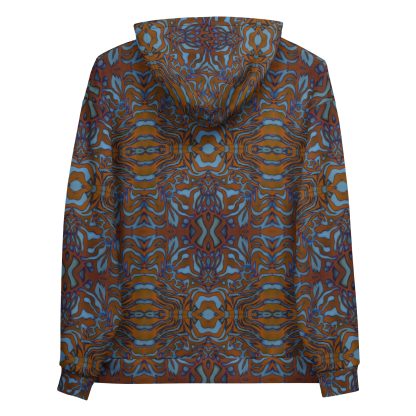CAVIS Wunderpus Unisex Hoodie, Orange Blue Octopus Pattern Hooded Sweatshirt - Image 11