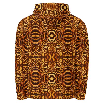 CAVIS Wunderpus Unisex Hoodie, Yellow Orange Octopus Pattern Hooded Sweatshirt - Image 12