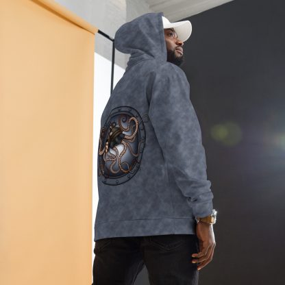 CAVIS a Steampunk Octopus Unisex Hoodie, Alternative Pullover Hooded Sweatshirt - Image 23
