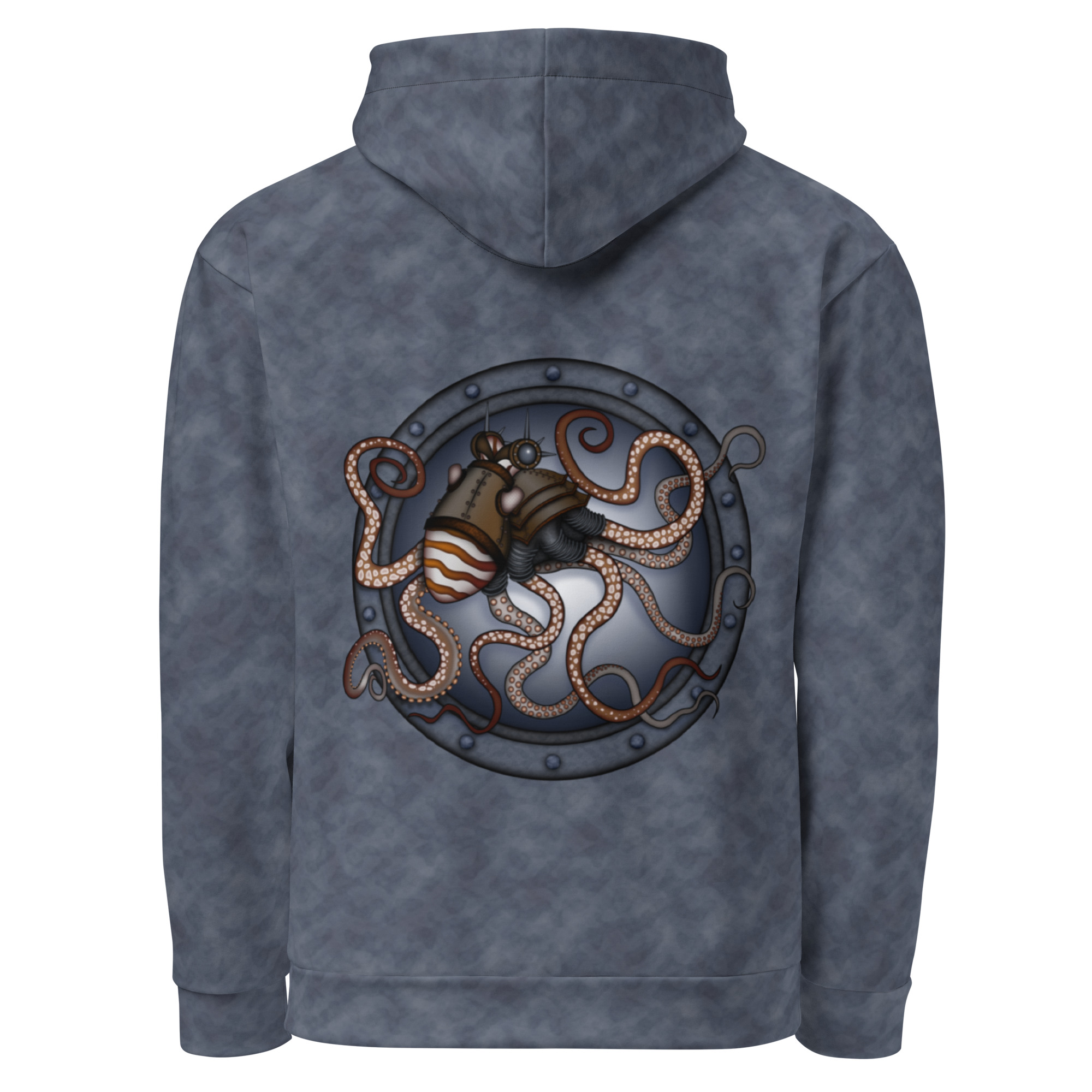 CAVIS a Steampunk Octopus Unisex Hoodie, Alternative Pullover Hooded Sweatshirt - Image 29