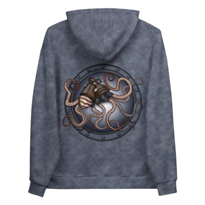 CAVIS a Steampunk Octopus Unisex Hoodie, Alternative Pullover Hooded Sweatshirt - Image 33