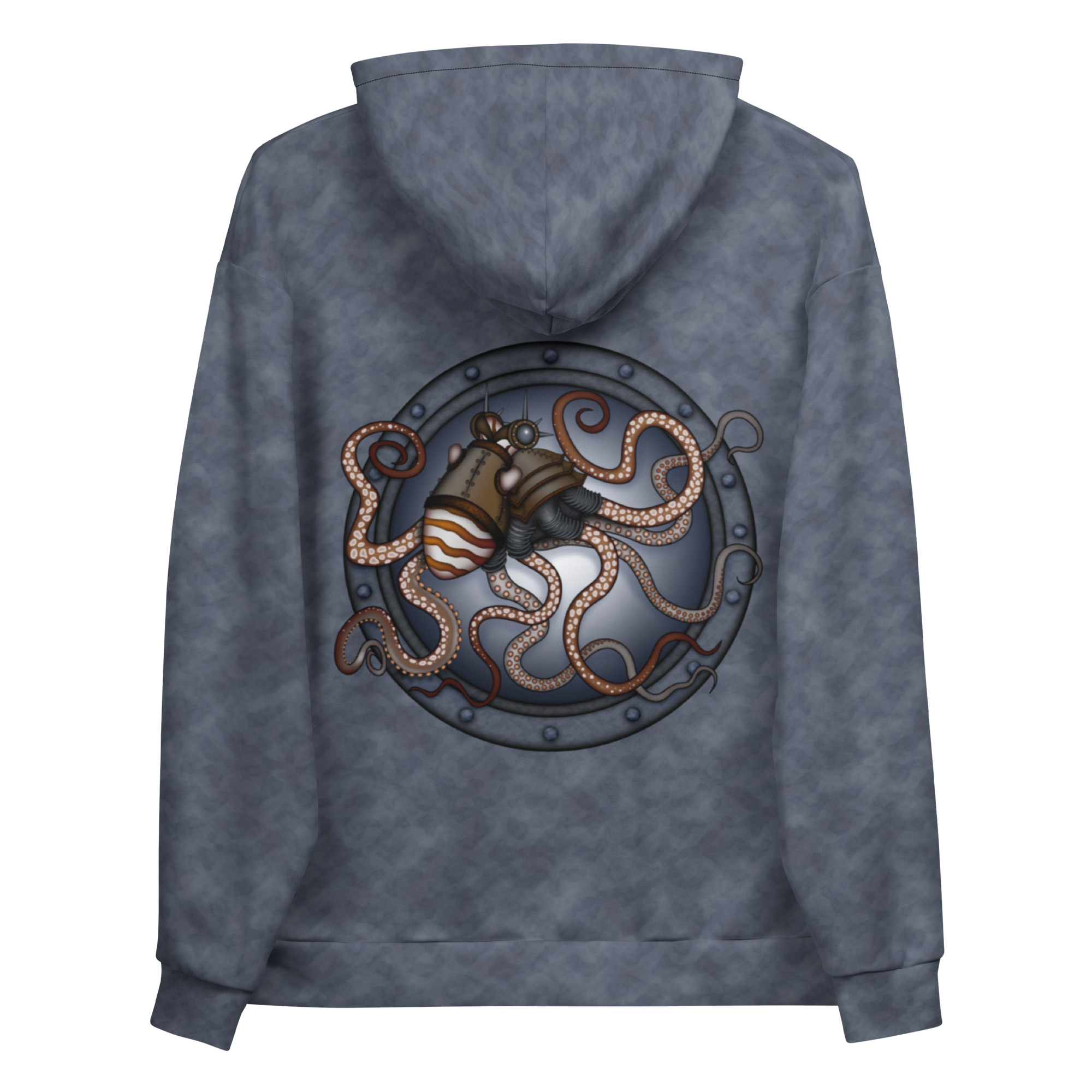 CAVIS a Steampunk Octopus Unisex Hoodie, Alternative Pullover Hooded Sweatshirt - Image 33