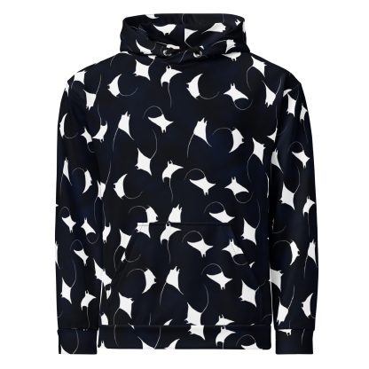 CAVIS Mobula Ray Unisex Hoodie, Alternative Devil Rays Goth Fashion Hooded Sweatshirt - Image 13