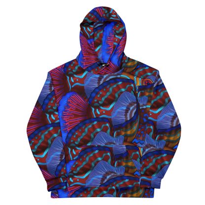 Cavis Mandarinfish Pattern Unisex Hoodie - Image 2
