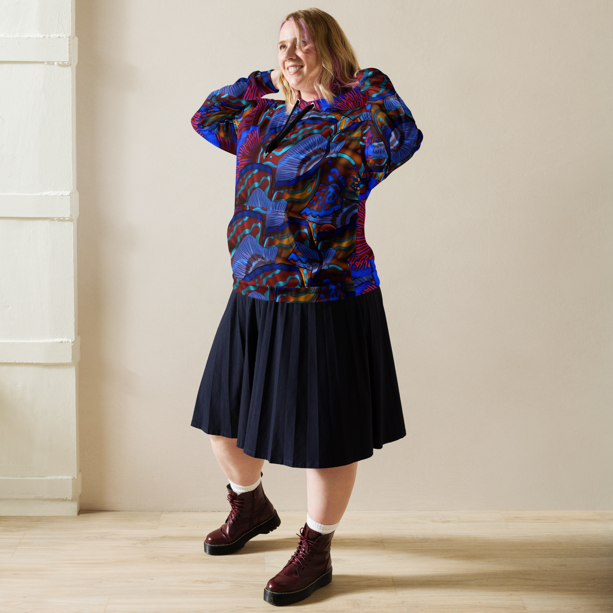 Cavis Mandarinfish Pattern Unisex Hoodie - Image 14