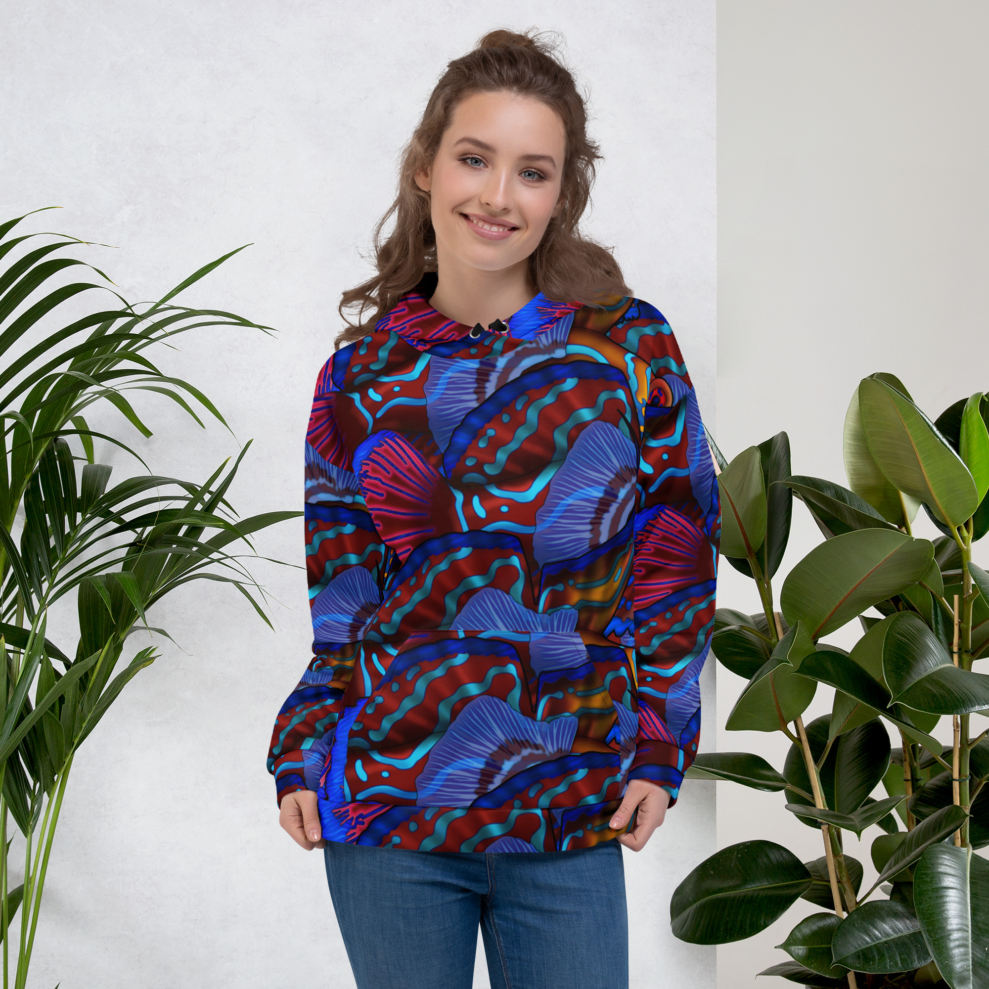 Cavis Mandarinfish Pattern Unisex Hoodie - Image 18